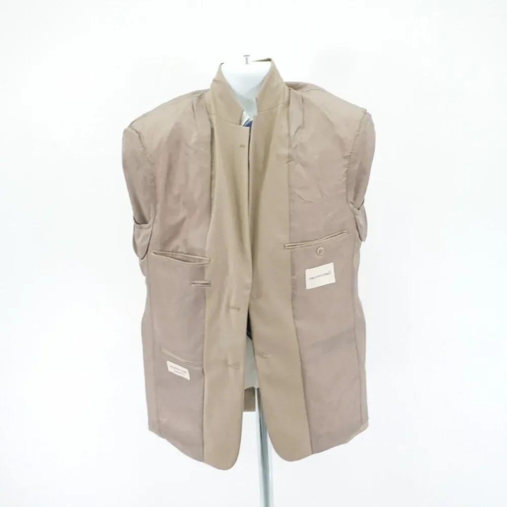 Pronto Uomo Comfort Stretch‎ Wool Tan Blazer 38R 2 Button Tagged 39S